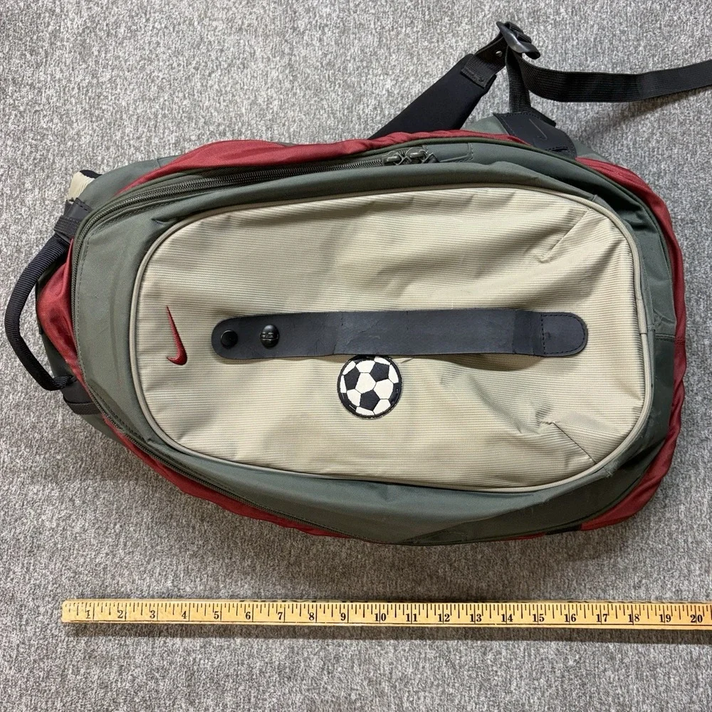 VTG Nike T90 Backpack Soccer Ball Carrier Gorpcore Utility Center Strap Rare